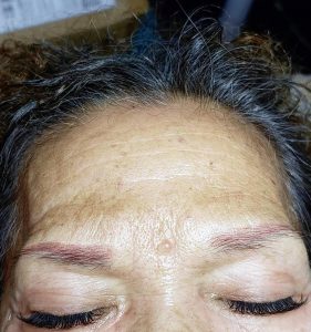 before and after eyebrow tattoo results