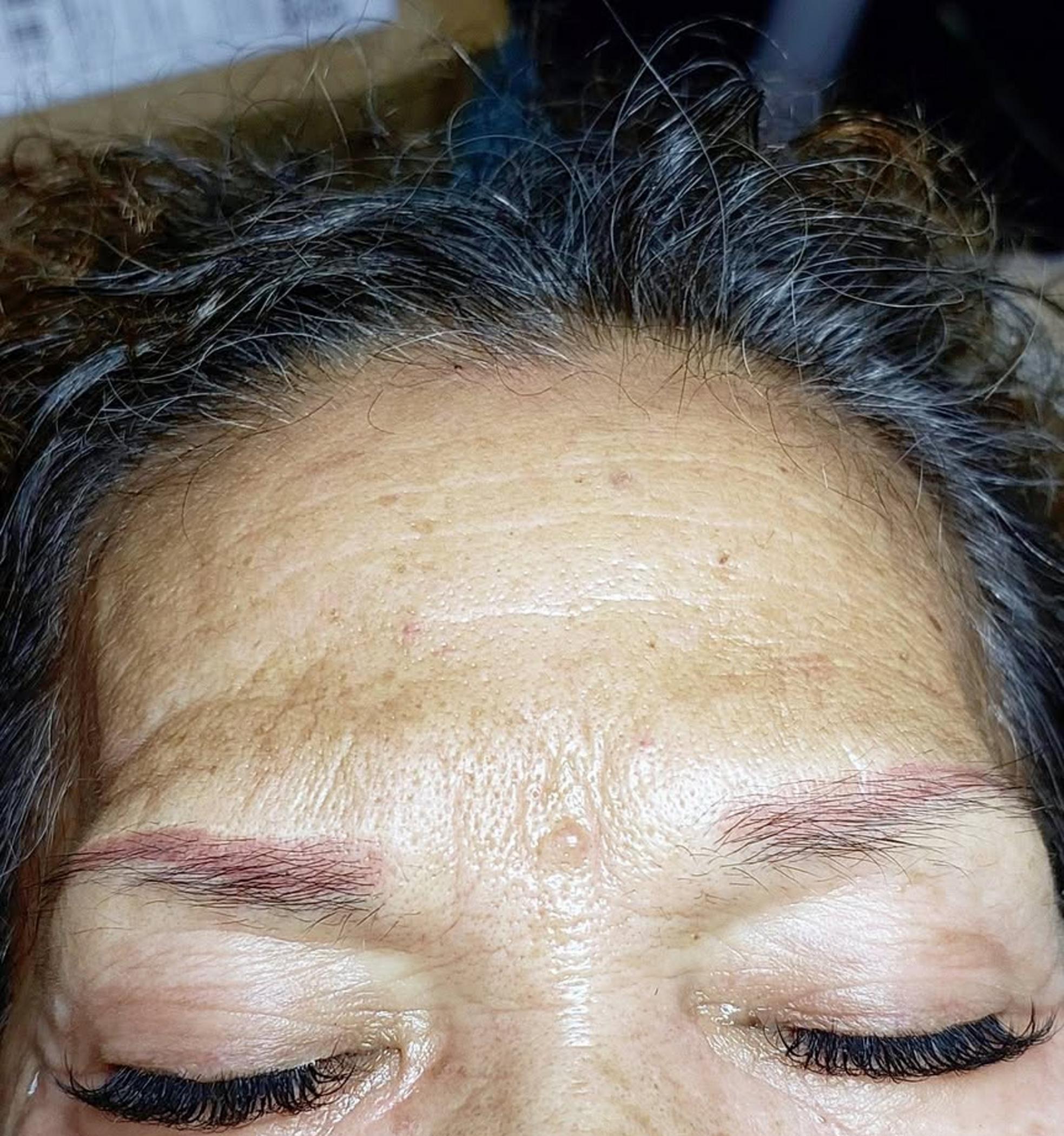 before and after eyebrow tattoo results