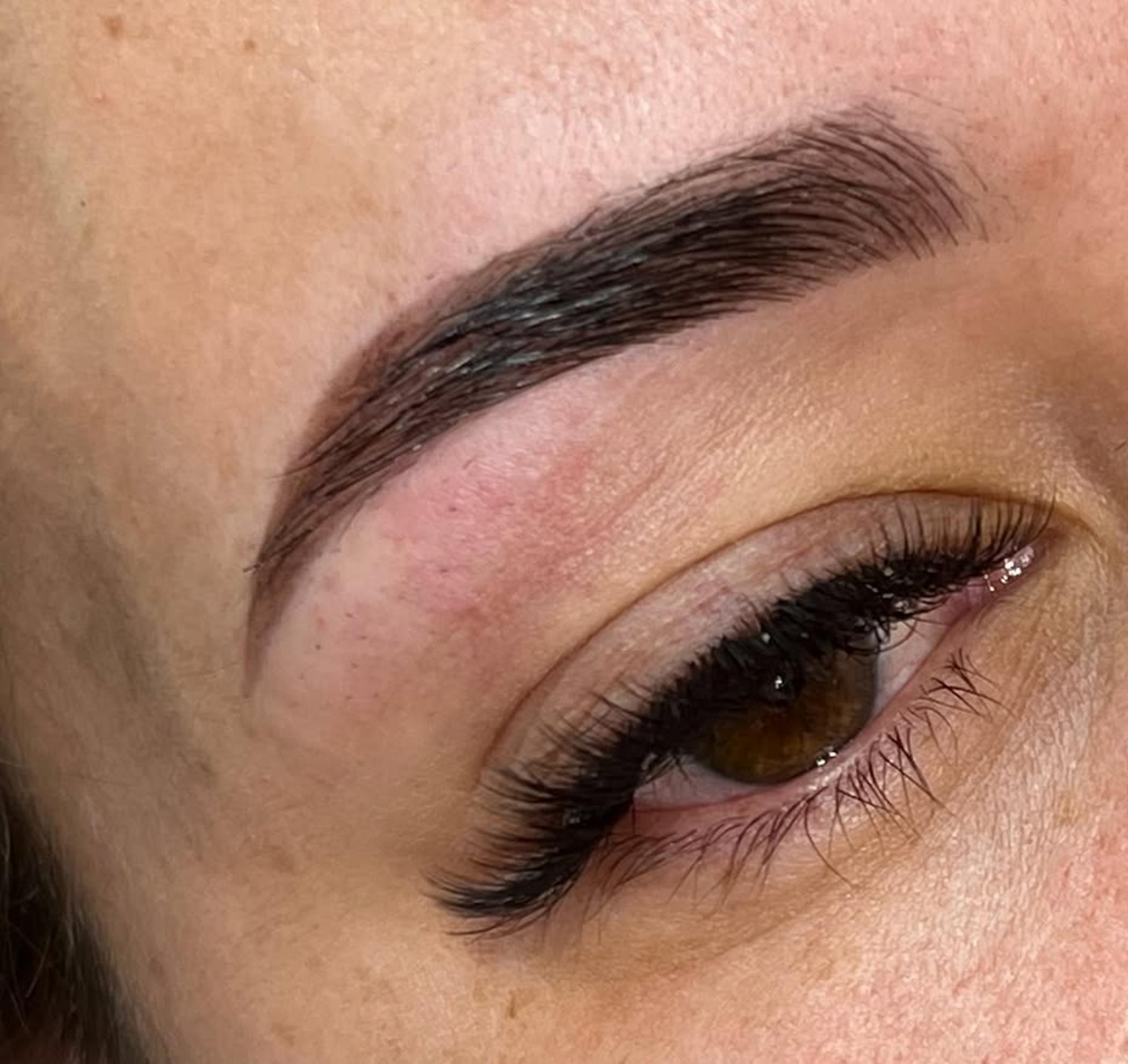 client consultation for brow pigment choice