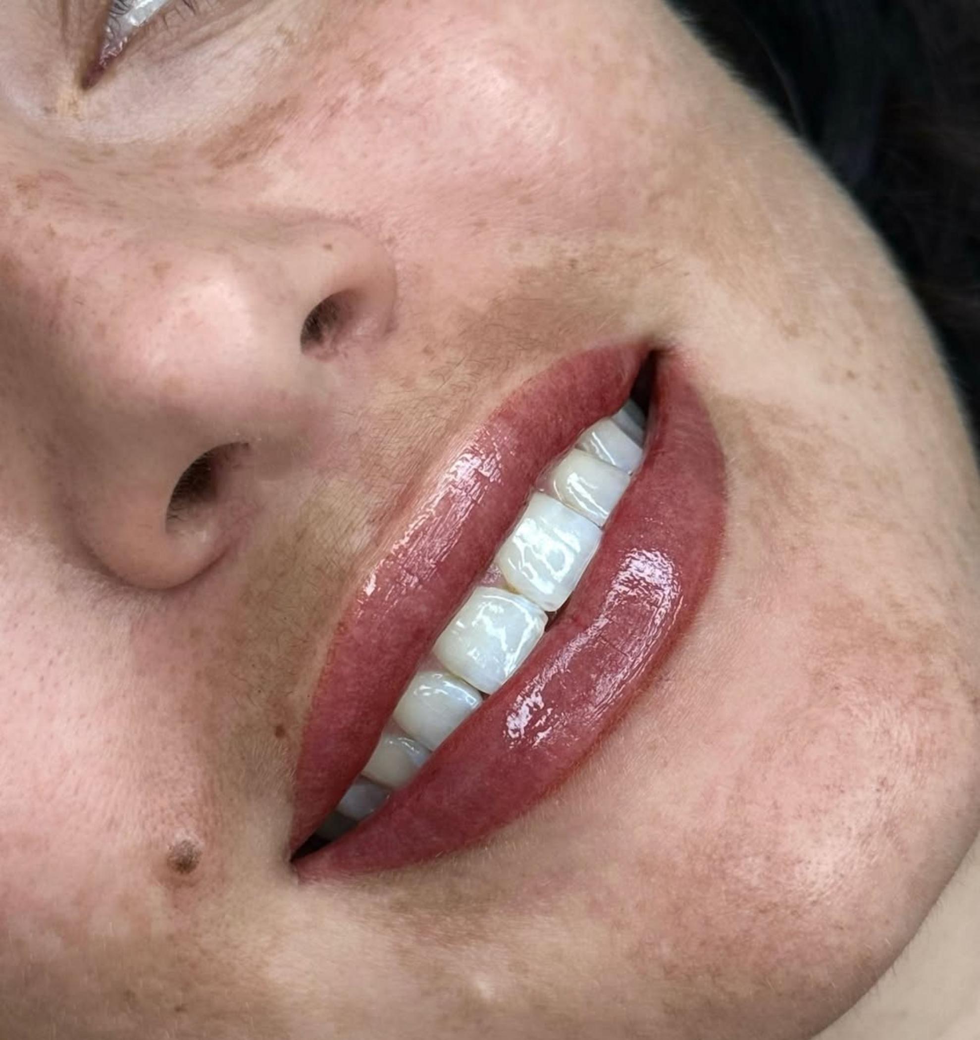 faded eyebrow tattoo before after